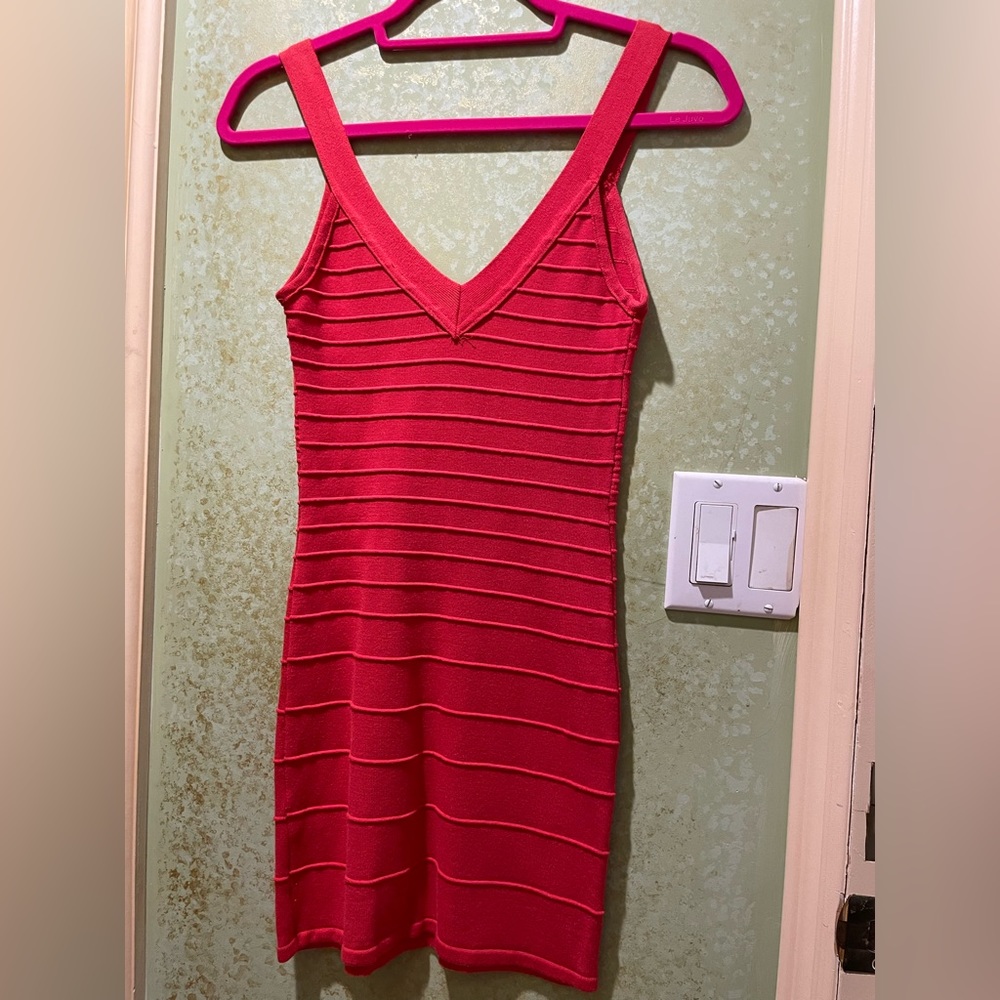 Tricot joli size small red dress